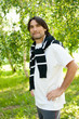 Middle-aged man in a park