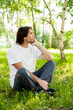 Middle-aged man in a park