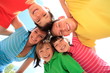Five happy children