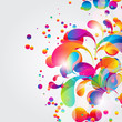 Abstract colorful arc-drop background. Abstract colorful arc-drop background.