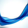 Abstract illustration. Blue wave background.