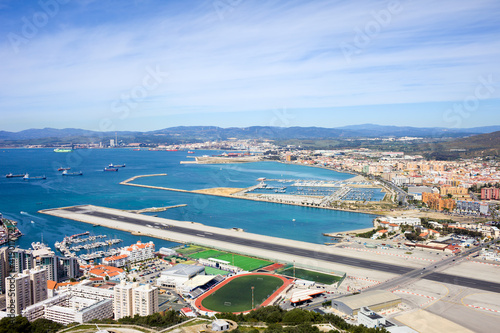 Foto: Gibraltar Runway and La Linea Cityscape Gibraltar Runway and La Linea Cityscape