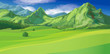 Vector of mountain landscape Vector of mountain landscape