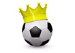 Fussball mit Krone