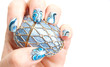 Blue manicure