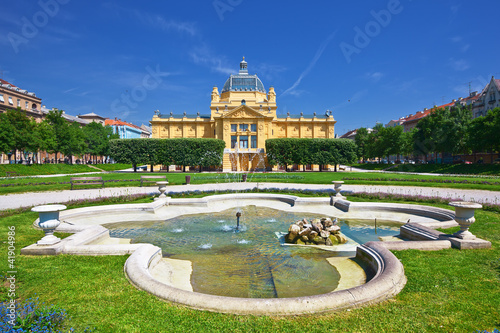 Photo: art pavilion in Zagreb. Croatia art pavilion in Zagreb. Croatia