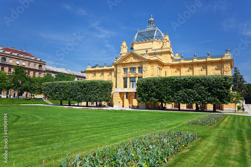 Photo: art pavillion in Zagreb. Croatia art pavillion in Zagreb. Croatia