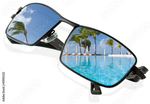 Photo: verres solaires, vacances de rêve verres solaires, vacances de rêve