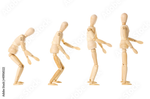 Photo: Modellpuppen gebückter bis aufrechter Gang Modellpuppen gebückter bis aufrechter Gang