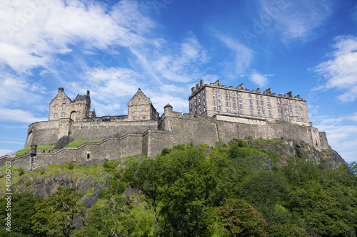 写真: Edinburgh Castle in Scotland.点 Edinburgh Castle in Scotland.
