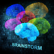 Brainstorm on digital screen