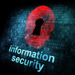 Fingerprint and information security on digital screen