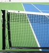 tennis net and alley