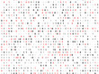 Binary code screen with red cypher