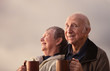 Happy Senior Citizen Couple Outside