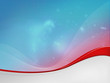 Blue-Red background dizzy, red waves