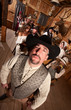 Tough Cowboy in Tavern