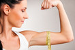 measuring biceps