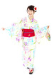 Photo: Beautiful kimono woman. Portrait of asian woman. Beautiful kimono woman. Portrait of asian woman.