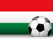 Hungary Soccer Ball with Flag Background Hungary Soccer Ball with Flag Background