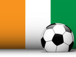 Ireland Soccer Ball with Flag Background Ireland Soccer Ball with Flag Background