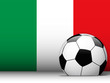 italy Soccer Ball with Flag Background italy Soccer Ball with Flag Background