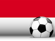 Monaco Soccer Ball with Flag Background Monaco Soccer Ball with Flag Background