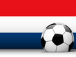 Netherlands Soccer Ball with Flag Background Netherlands Soccer Ball with Flag Background