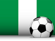Nigeria Soccer Ball with Flag Background Nigeria Soccer Ball with Flag Background