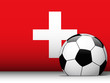 Switzerland Soccer Ball with Flag Background Switzerland Soccer Ball with Flag Background