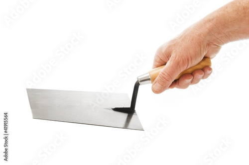 Photo: Builder Hand With Trowel Builder Hand With Trowel