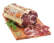 Salume italiano, coppa steccata , tipica calabrese Salume italiano, coppa steccata , tipica calabrese