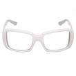 white glasses isolated on white
