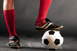 legs of soccer player