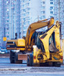 Yellow bulldozer