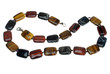Beads on a white background