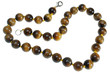Beads on a white background