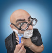 Intense shave.