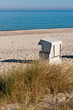 Strandkorb am Meer, Beach chair at the ocean