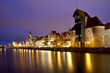 gdansk at night