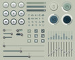 Illustration: User Interface grau grün User Interface grau grün