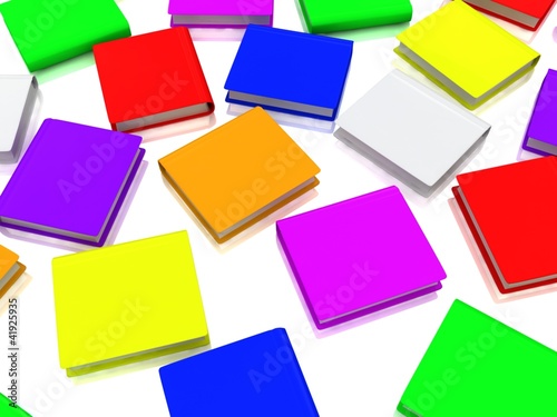 Иллюстрация: Colorfull books background Colorfull books background