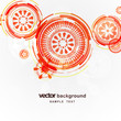 Abstract circles vector background