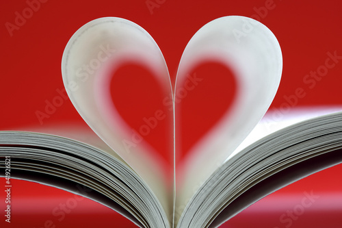 Photo: Heart shaped book Heart shaped book