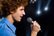 Photo: Man singing in a live show Man singing in a live show