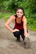 Stretching girl