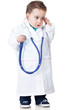 Boy playing doctor