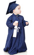 Boy in graduting gown