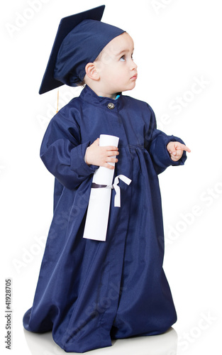 Photo: Boy in graduting gown Boy in graduting gown