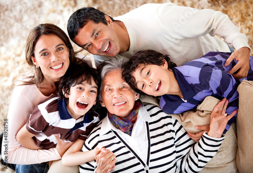 Photo: Grandmother and her family Grandmother and her family